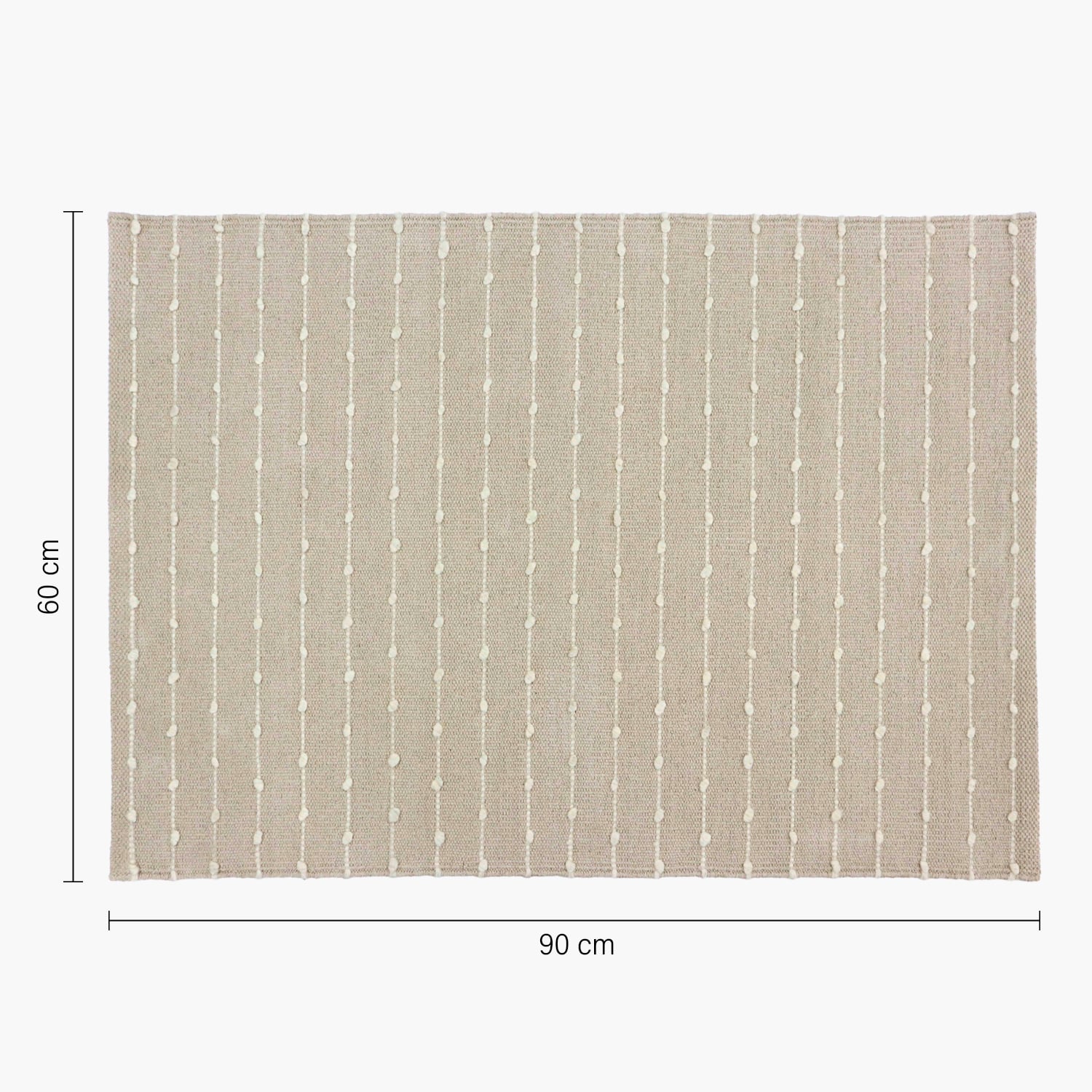 ALFOMBRA MILA 60X90 BEIGE FORM - 7