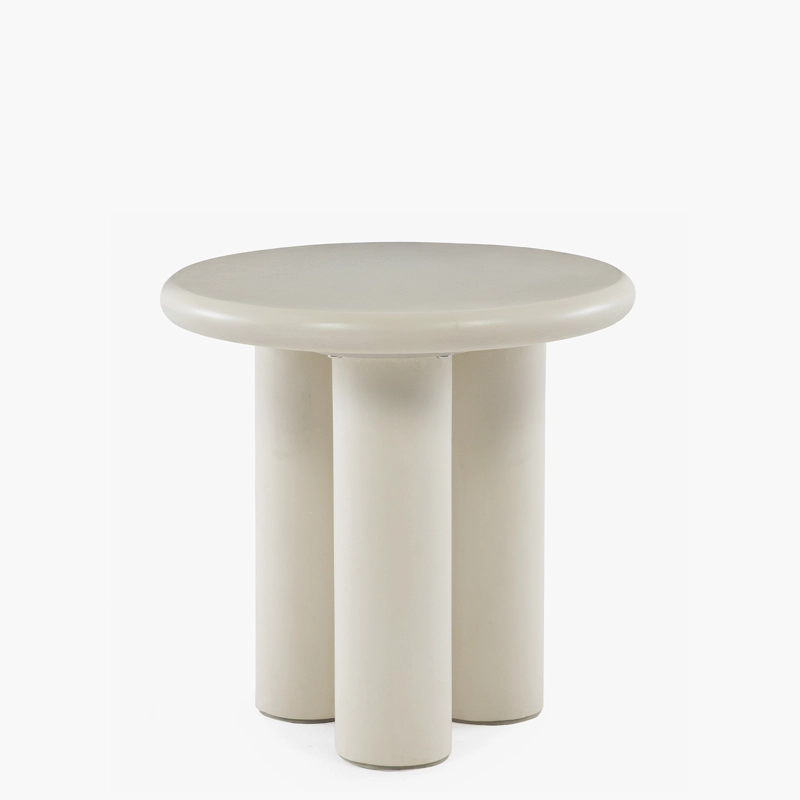 MESA LATERAL FORM DESIGN ATENAS BLANCO CERÁMICA - 1