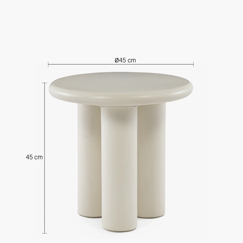 MESA LATERAL FORM DESIGN ATENAS BLANCO CERÁMICA - 8