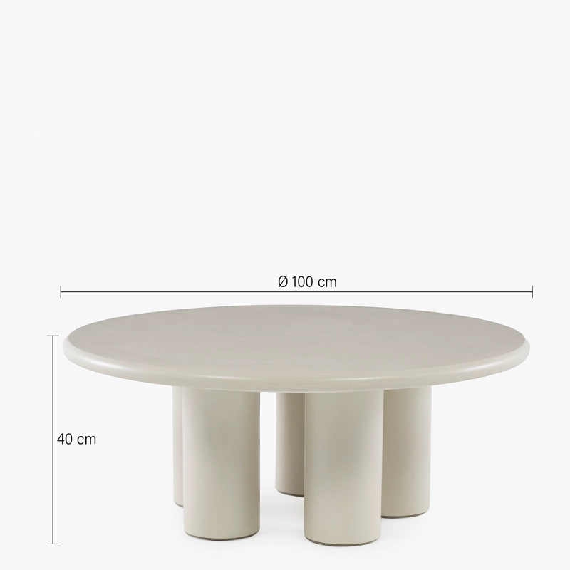 MESA DE CENTRO FORM DESIGN ATENAS BLANCO CERÁMICA - 9