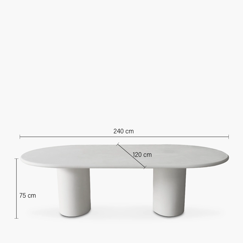 MESA COMEDOR TUNEZ BLANCO FORM - 3