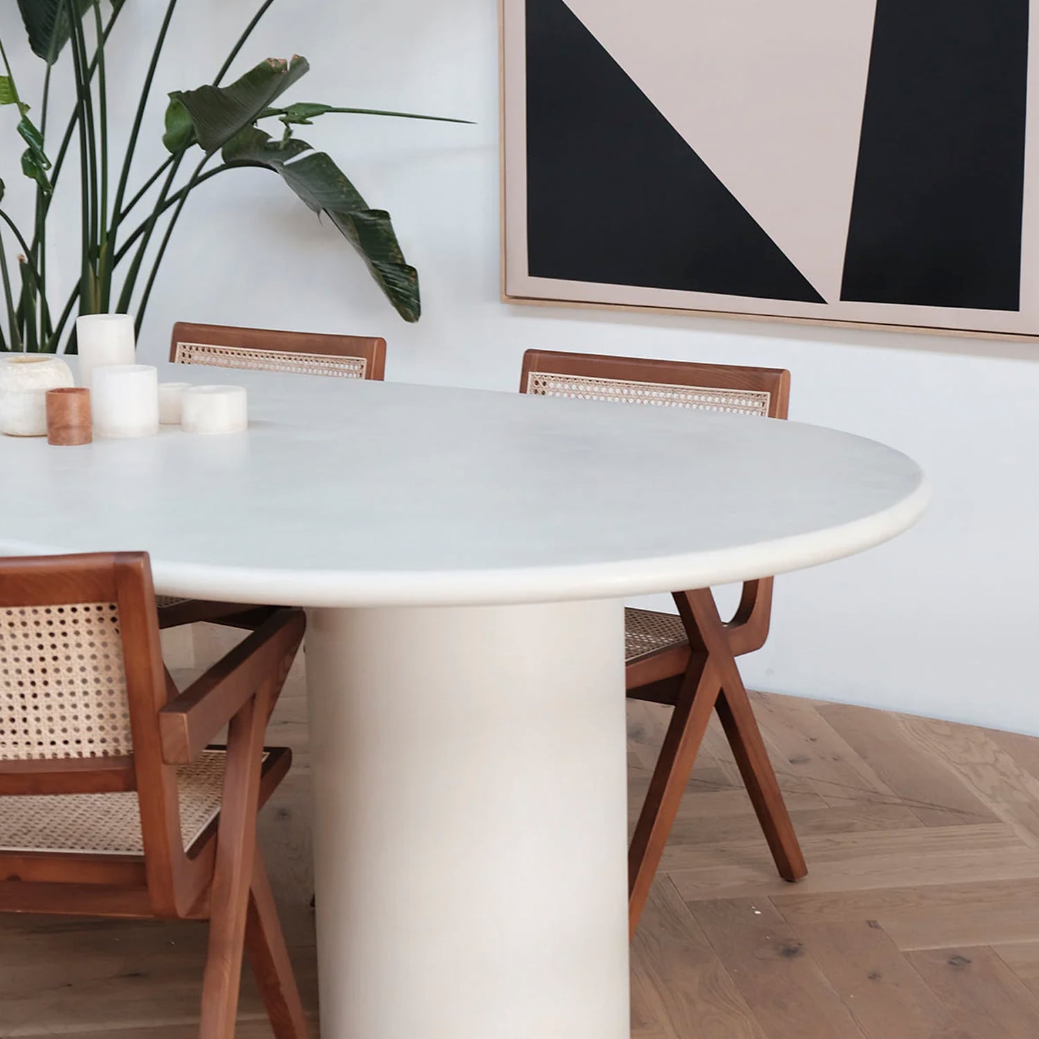 MESA COMEDOR TUNEZ BLANCO FORM - 4