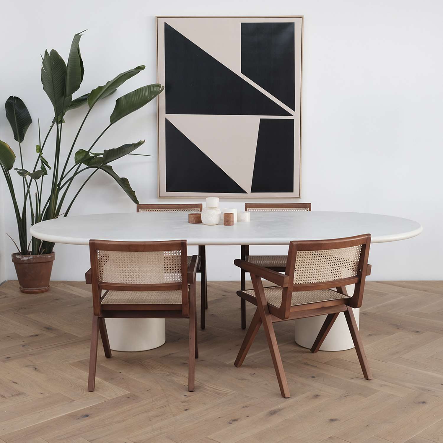 MESA COMEDOR TUNEZ BLANCO FORM - 7