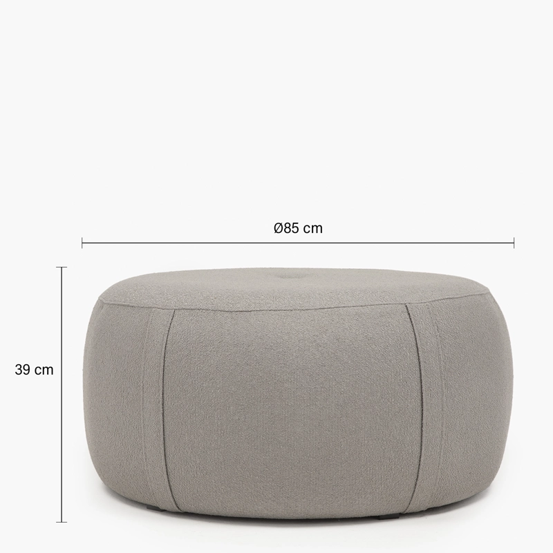 POUF MARGARET 85 GRIS FORM - 7