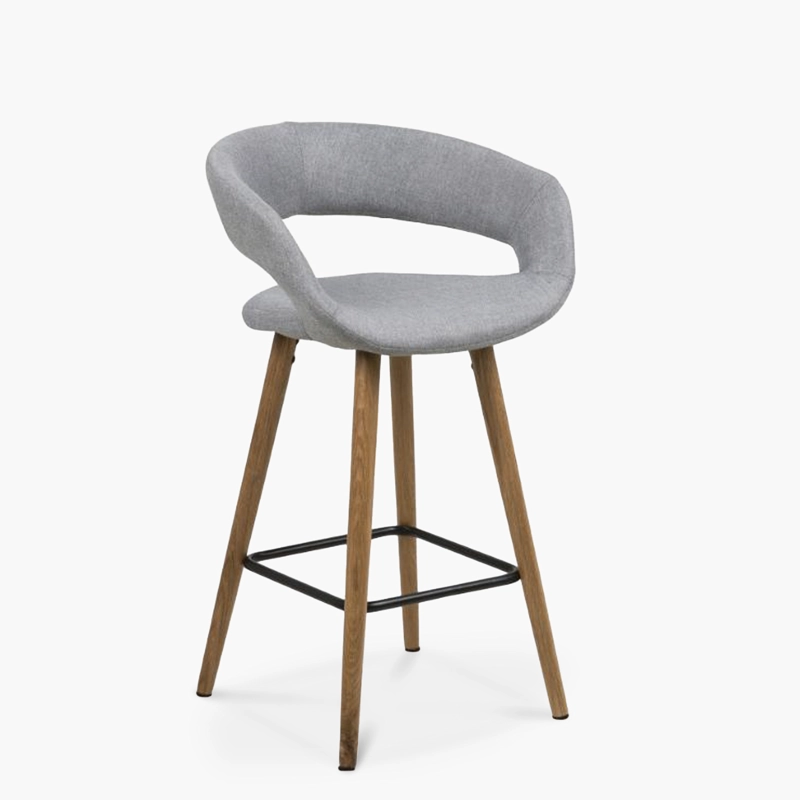 TABURETE MEDIO 66 TAPIZ GRACE GRIS FORM - 3