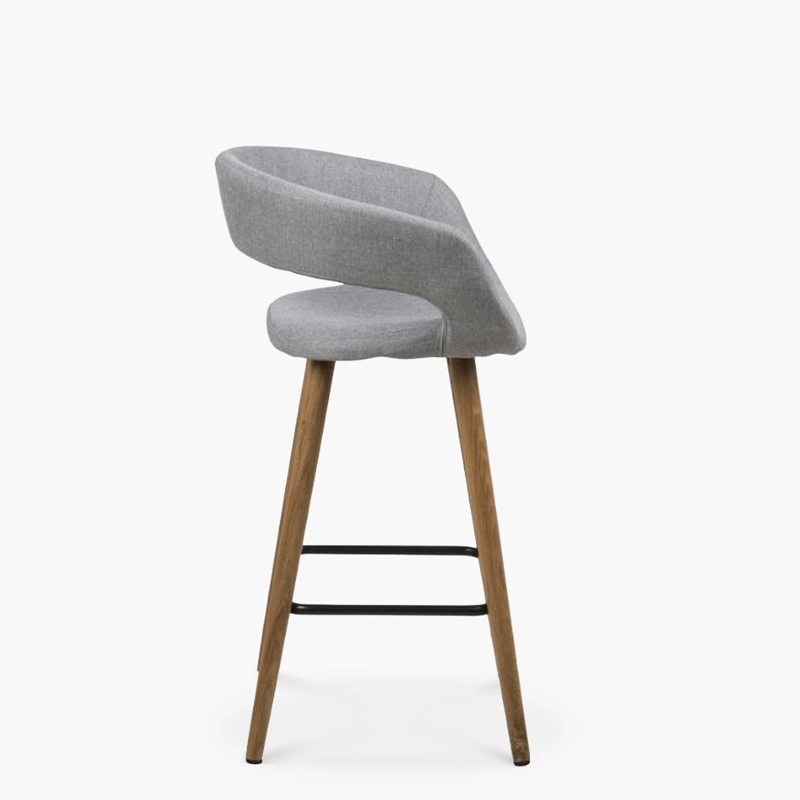 TABURETE MEDIO 66 TAPIZ GRACE GRIS FORM - 4