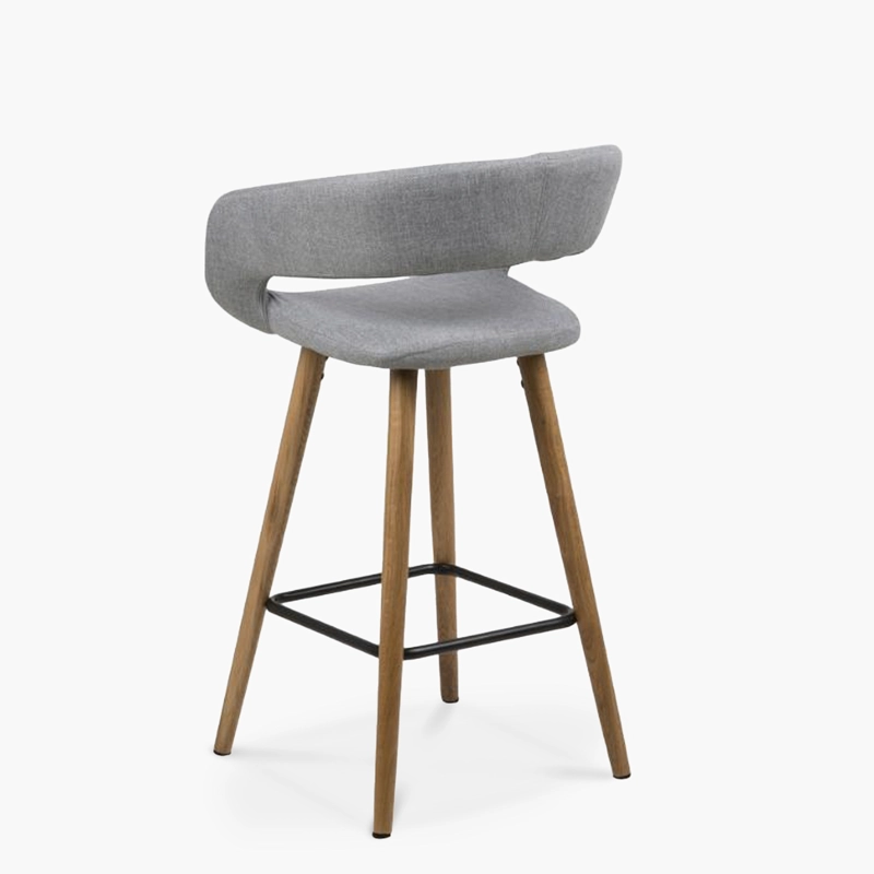 TABURETE MEDIO 66 TAPIZ GRACE GRIS FORM - 5