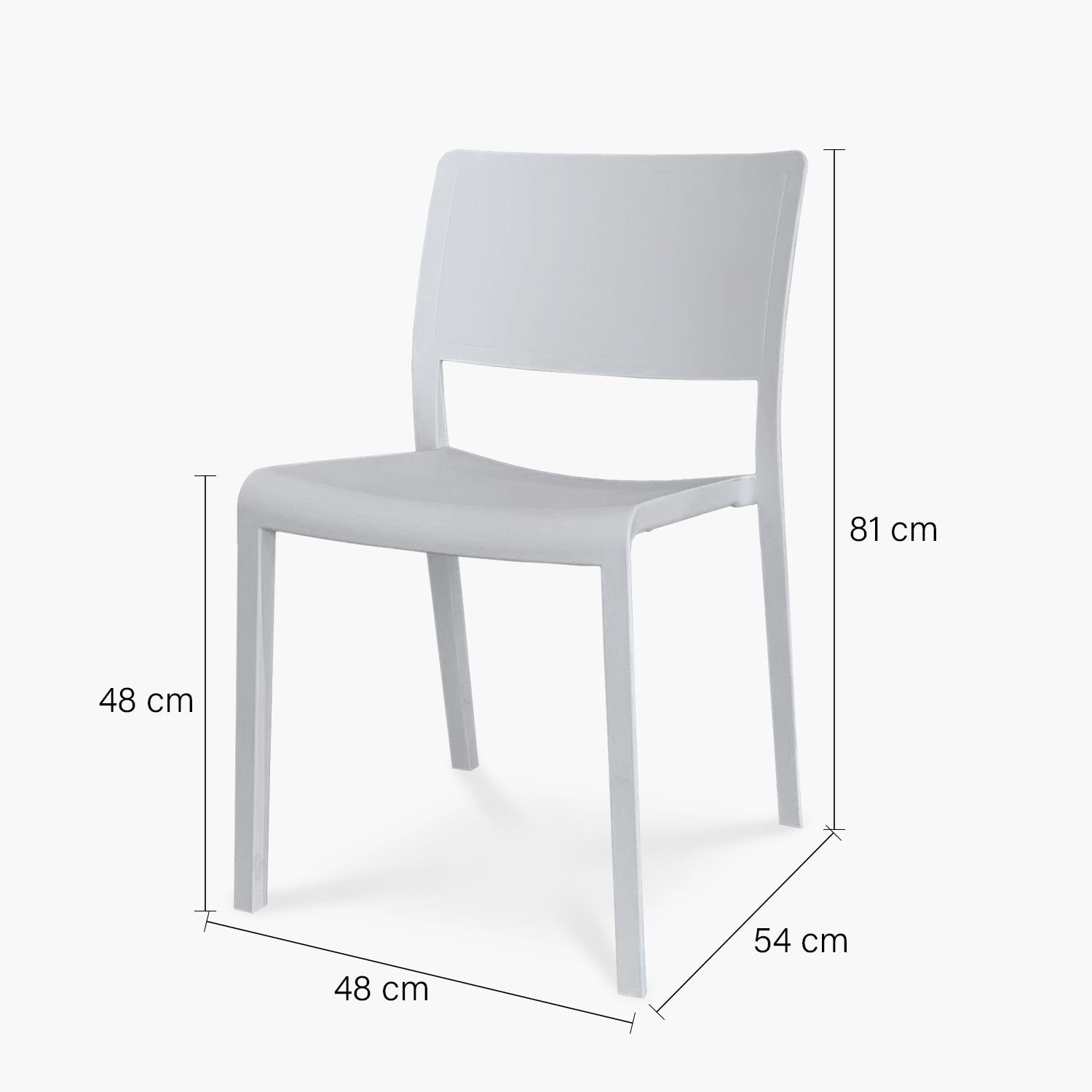SILLA FORM DESIGN GRIS CLARO NIZA - 6