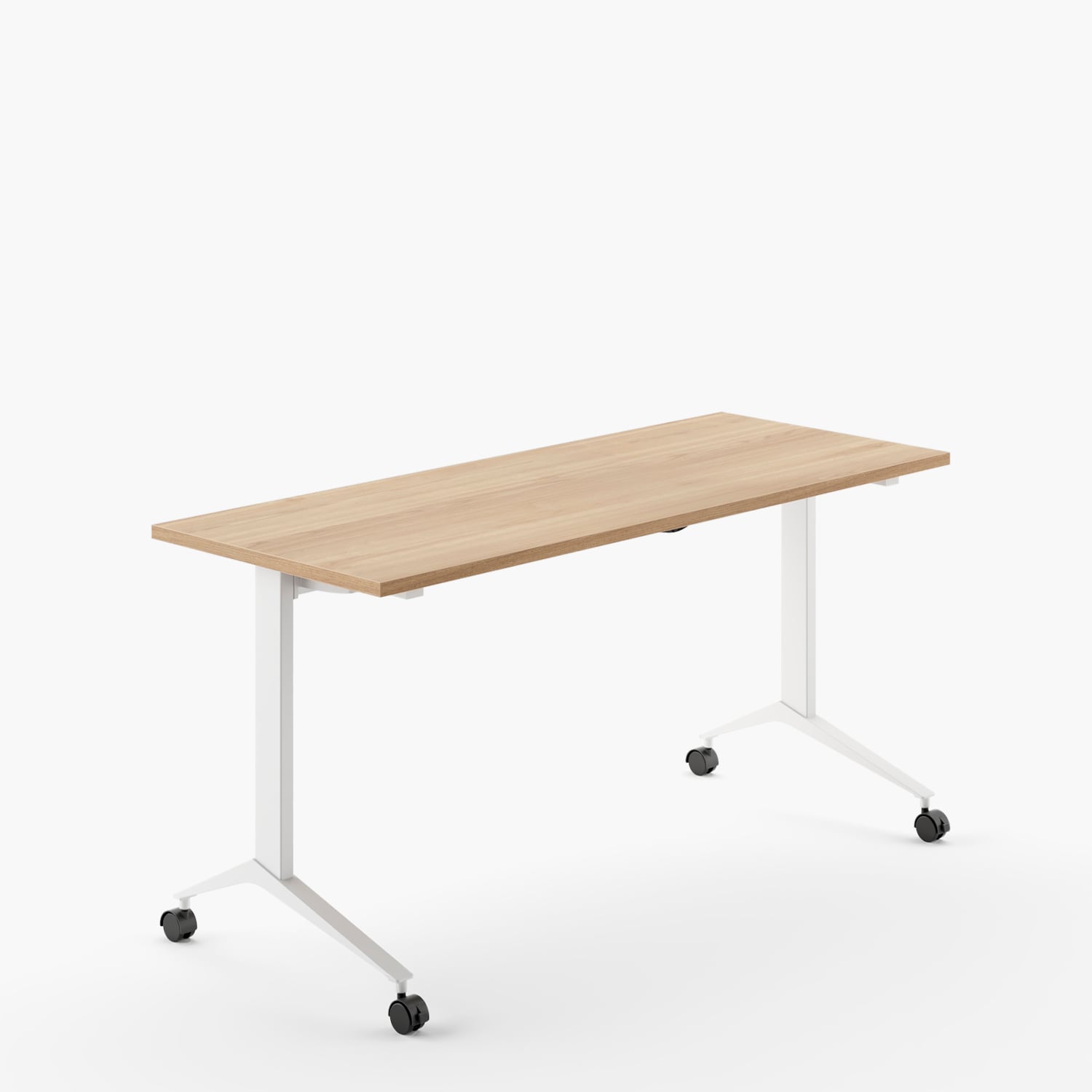 ESCRITORIO FORM OFFICE SPACE PLEGABLE 120X60 NATURA BLANCO ACERO - 1