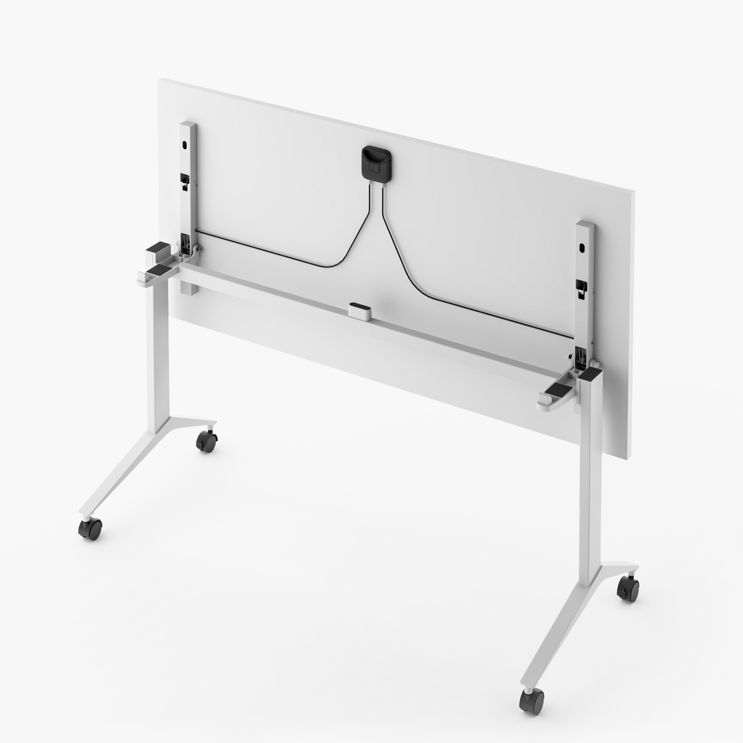 ESCRITORIO FORM OFFICE SPACE PLEGABLE 150X70 BLANCO ACERO - 4