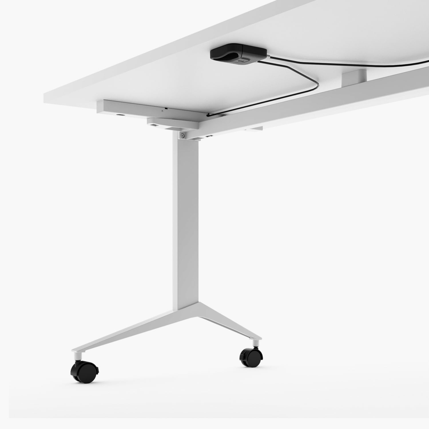 ESCRITORIO FORM OFFICE SPACE PLEGABLE 150X70 BLANCO ACERO - 5