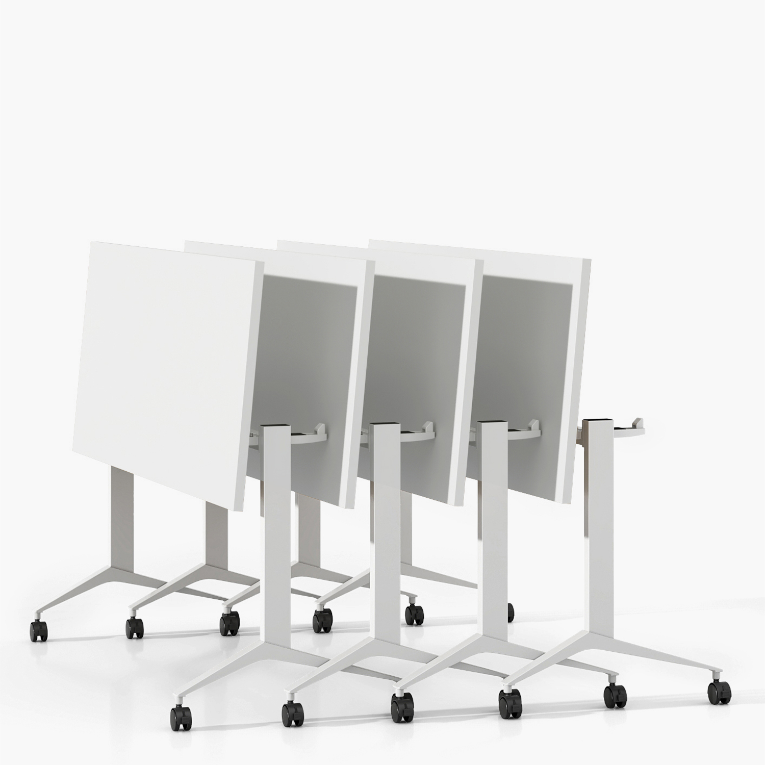 ESCRITORIO FORM OFFICE SPACE PLEGABLE 150X70 BLANCO ACERO - 6
