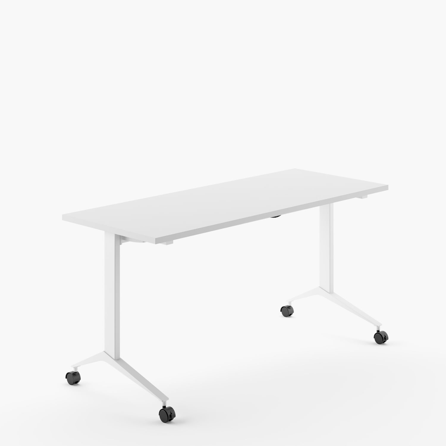 ESCRITORIO FORM OFFICE SPACE PLEGABLE 120X60 BLANCO ACERO - 1