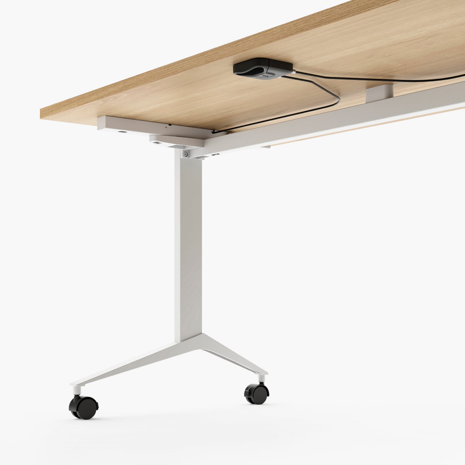 ESCRITORIO FORM OFFICE SPACE PLEGABLE 150X70 NATURA BLANCO ACERO - 5