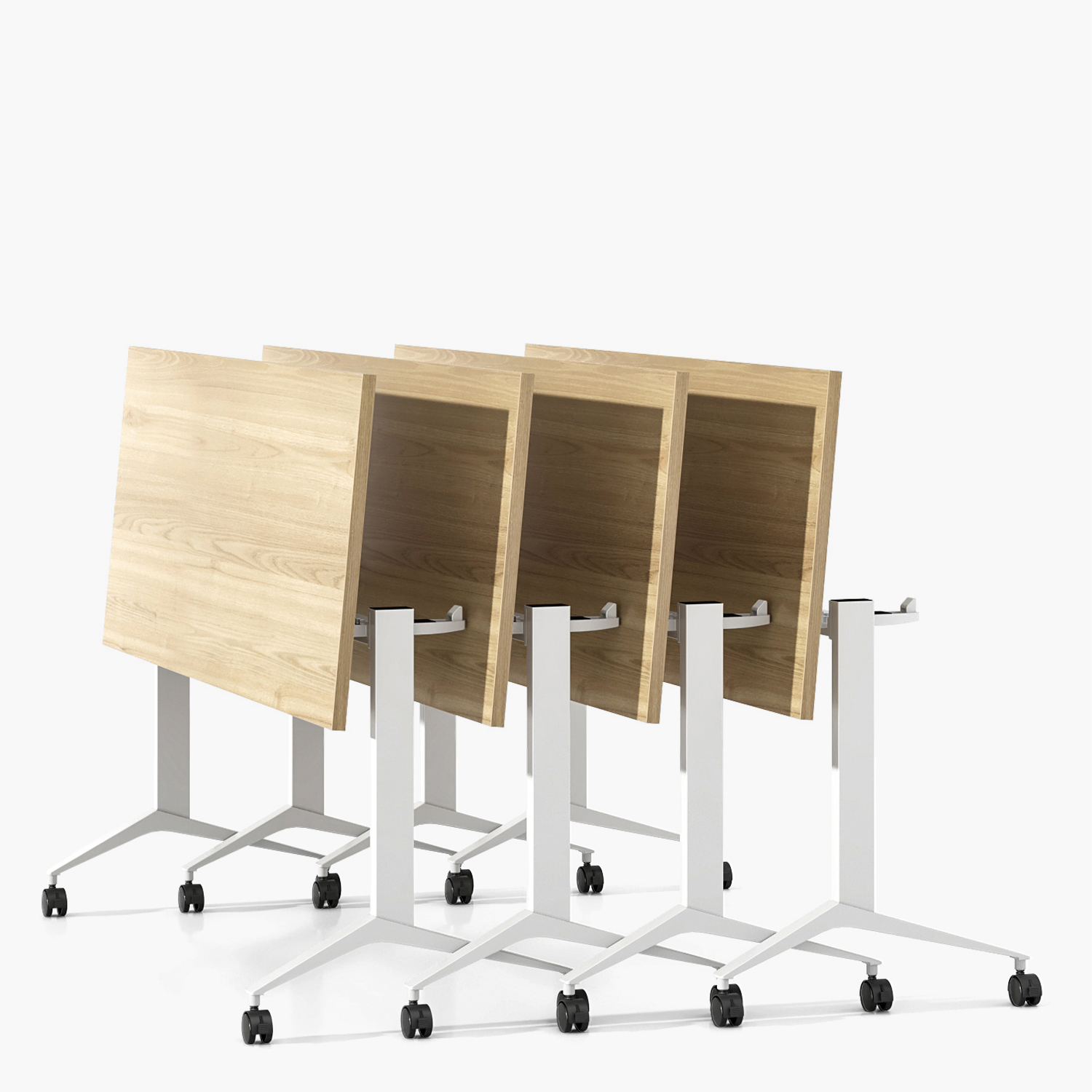 ESCRITORIO FORM OFFICE SPACE PLEGABLE 150X70 NATURA BLANCO ACERO - 6