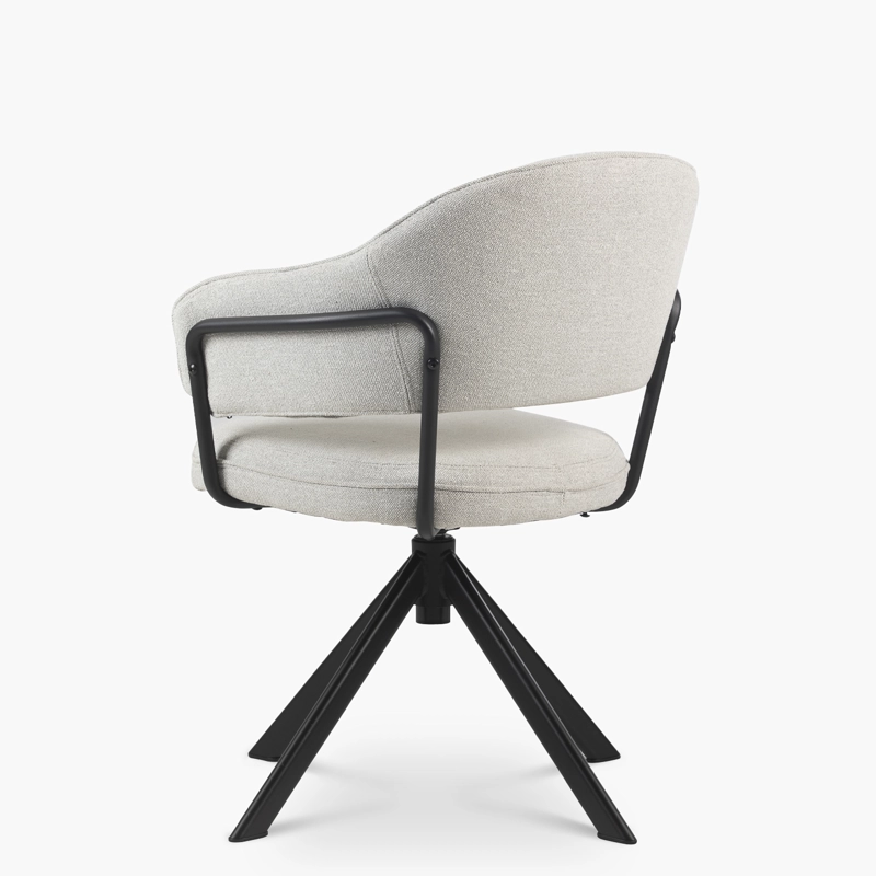 SILLA DE OFICINA FORM DESIGN GRIS CLARO STANFORD GIRATORIA - 6