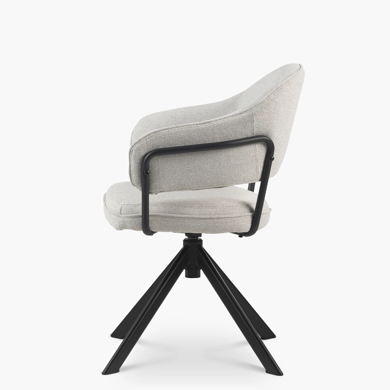SILLA DE OFICINA FORM DESIGN GRIS CLARO STANFORD GIRATORIA - 7
