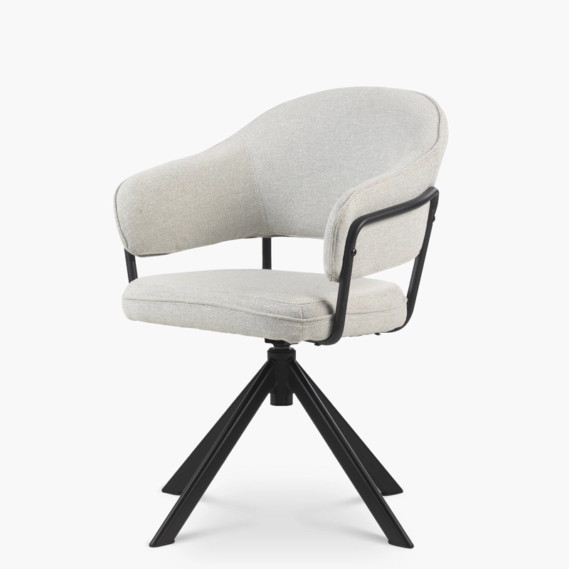 SILLA DE OFICINA FORM DESIGN GRIS CLARO STANFORD GIRATORIA - 8