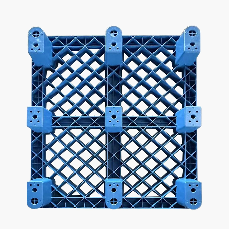 PALLET PLASTICO INDUSTRIAL REFORZADO 9 TACOS 120X100X15 AZUL VONTAK - 4