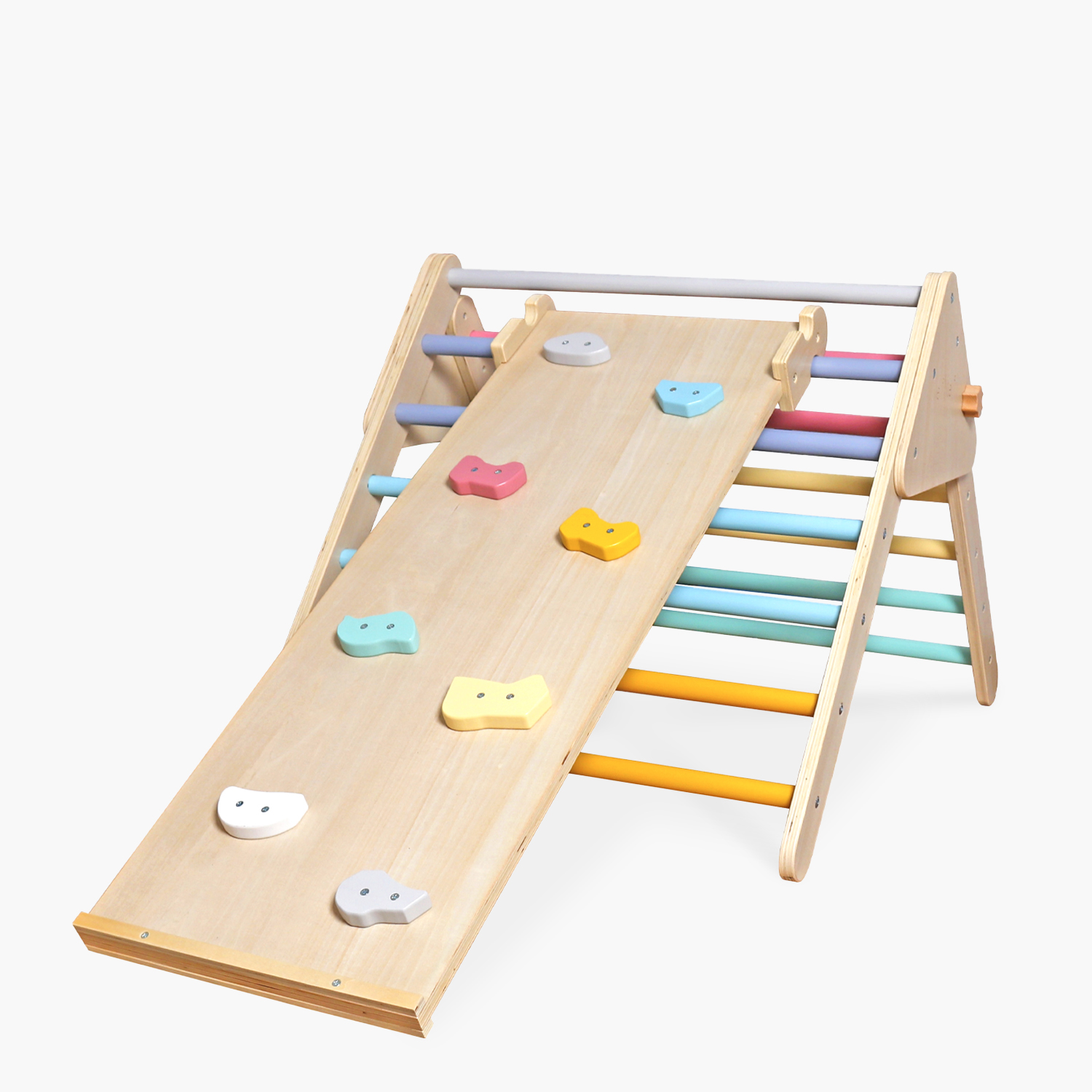 SET TRIANGULO PIKLER CON RAMPA RAINBOW MULTICOLOR FORM - 2