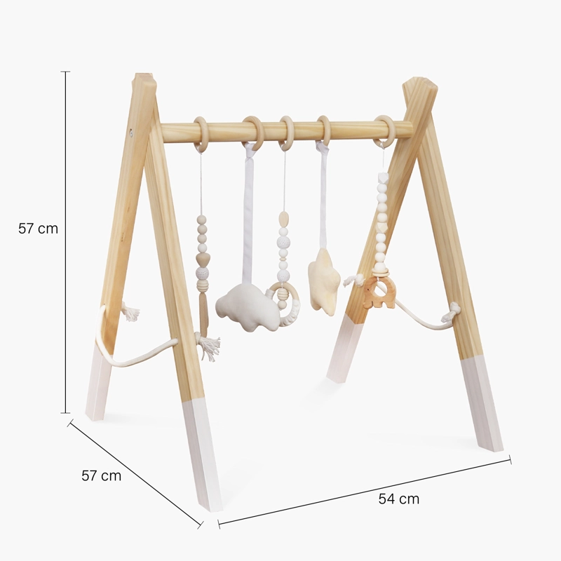 GIMNASIO INFANTIL DE MADERA FORM DESIGN CAFE AURA NATURABLANCO FORM - 8