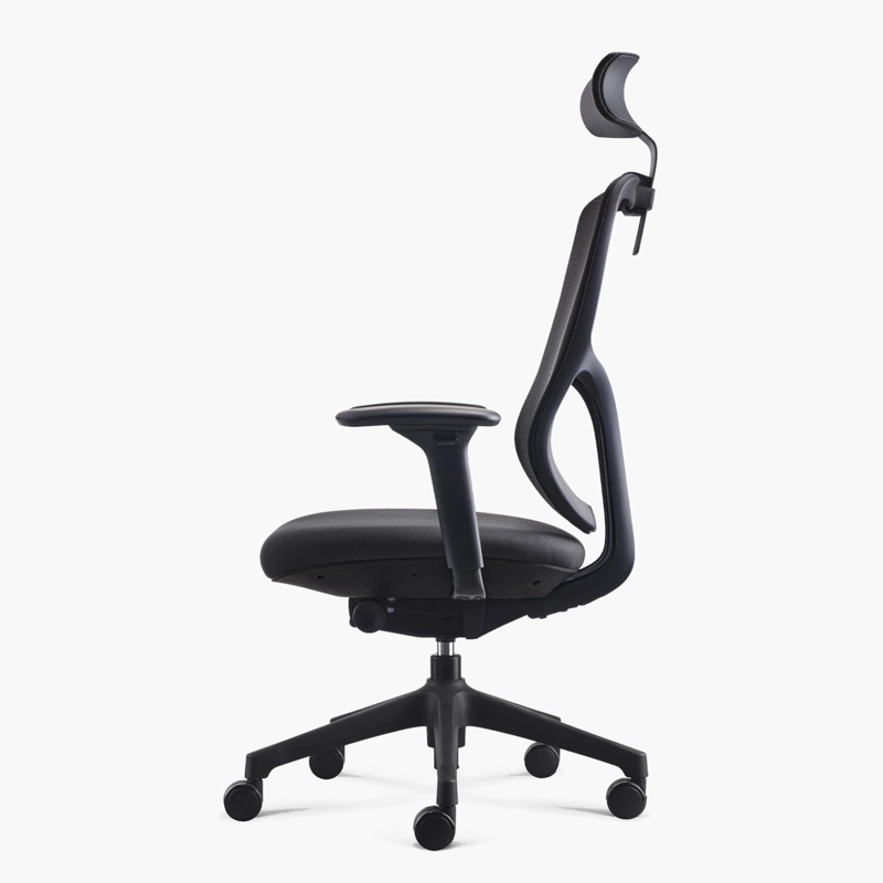 SILLA OFICINA FORM OFFICE NEGRO CHIC CON CABECERO - 4