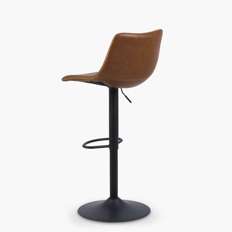 TABURETE FORM DESIGN ACERO CAFÉ TAPIZ EGON - 6
