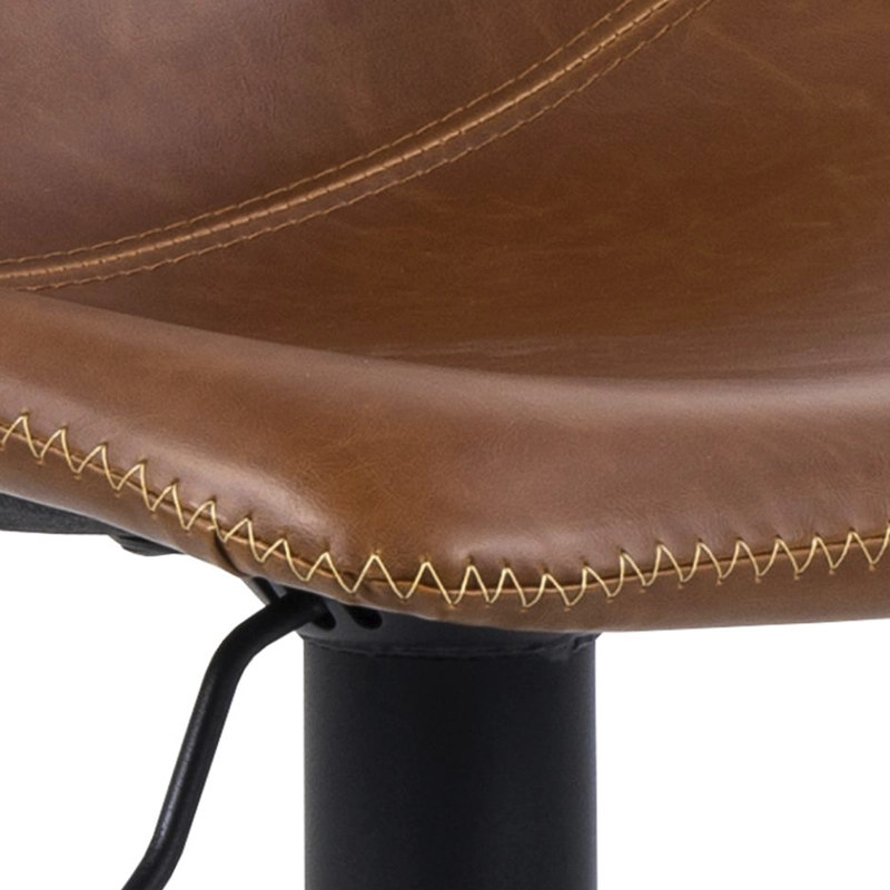 TABURETE FORM DESIGN ACERO CAFÉ TAPIZ EGON - 7