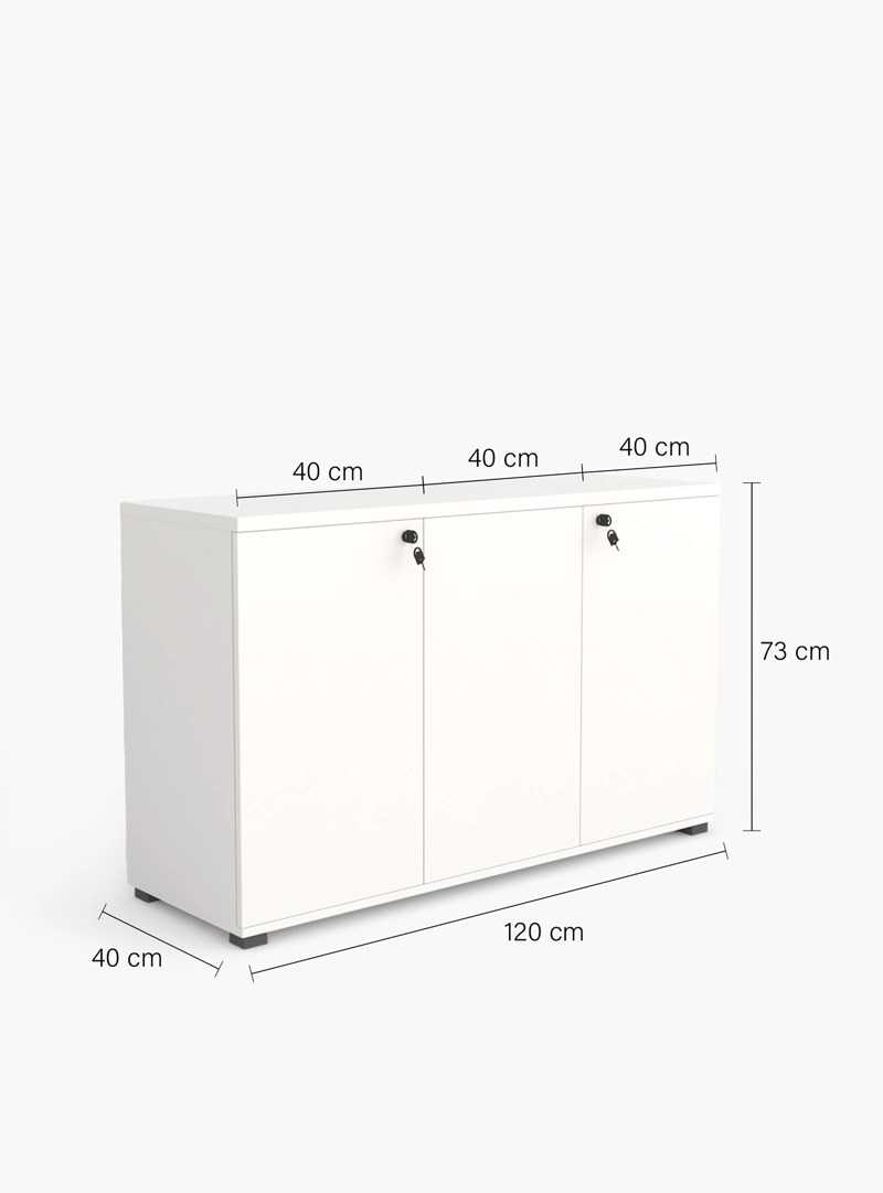 GABINETE BAJO 3 PUERTAS 120 BLANCO FORM - 4