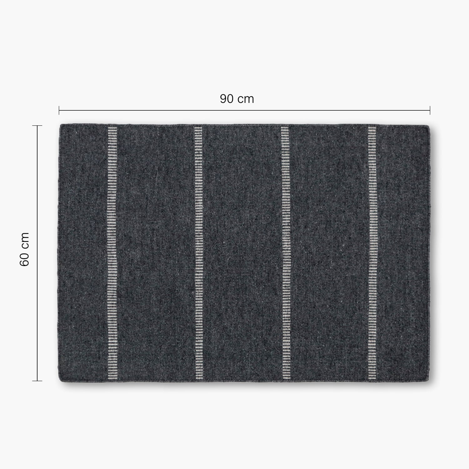 BAJADA DE CAMA ACONCAGUA 60X90 GRIS OSCURO FORM - 3