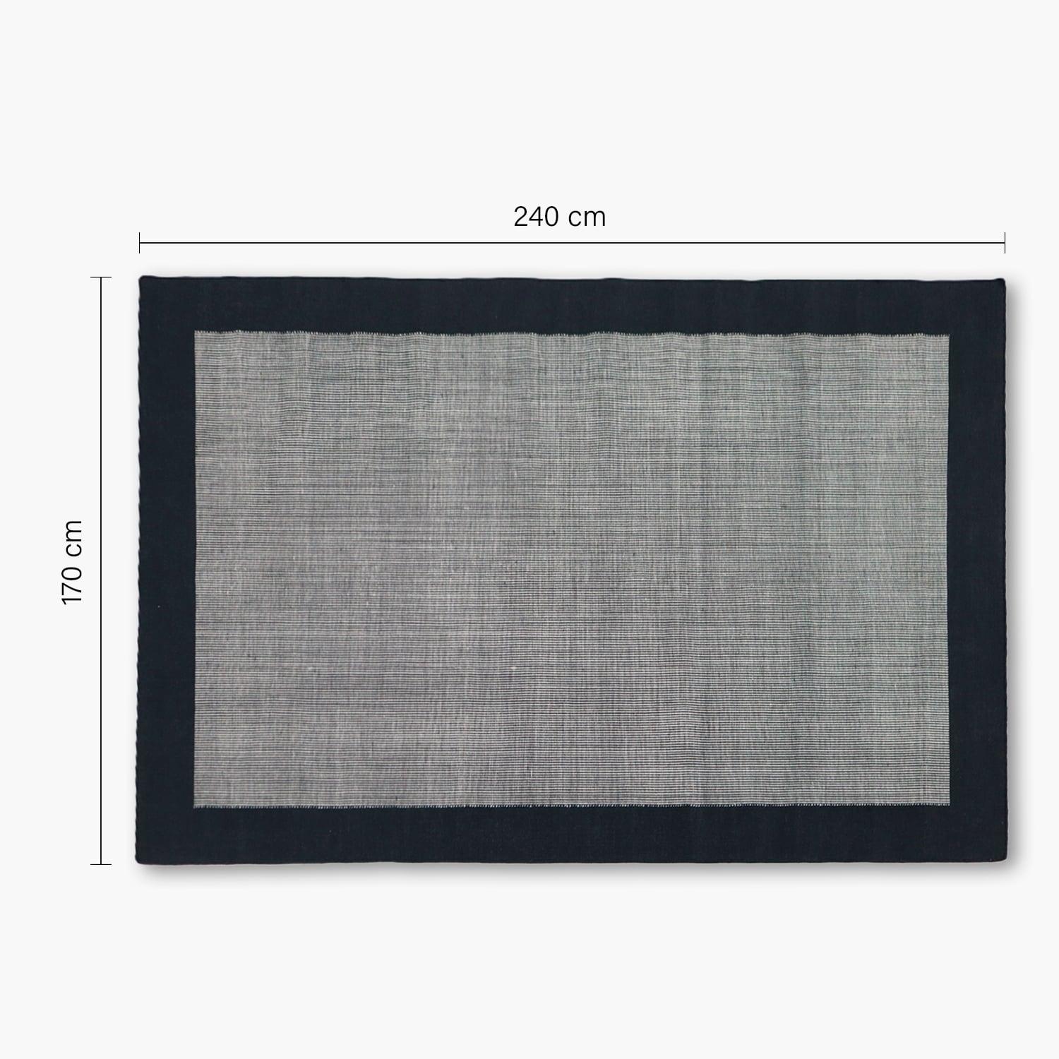 ALFOMBRA TERRAZA VARADERO 170X240 NEGRO FORM - 3