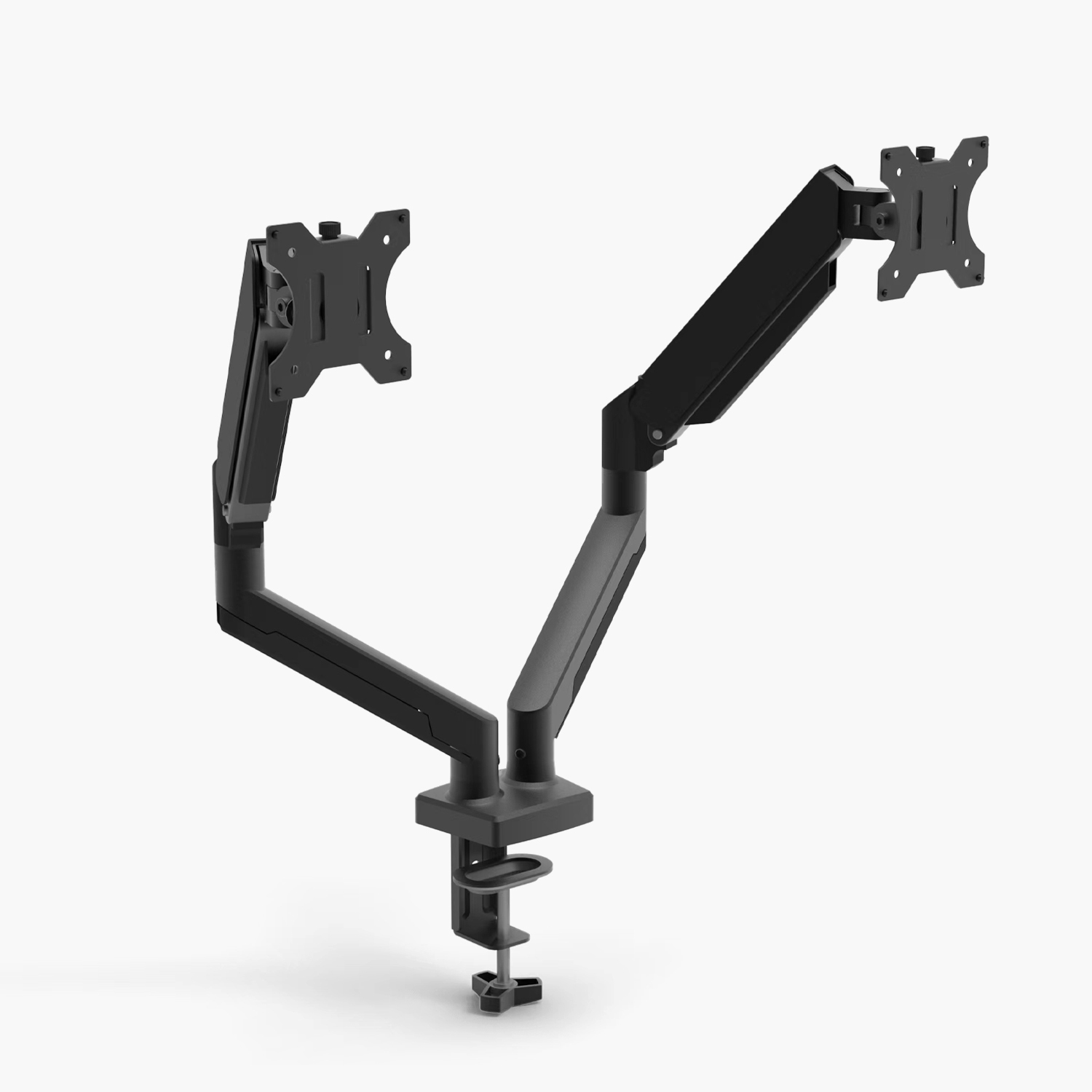 SOPORTE MONITOR ESCRITORIO DOBLE NEGRO FORM - 3