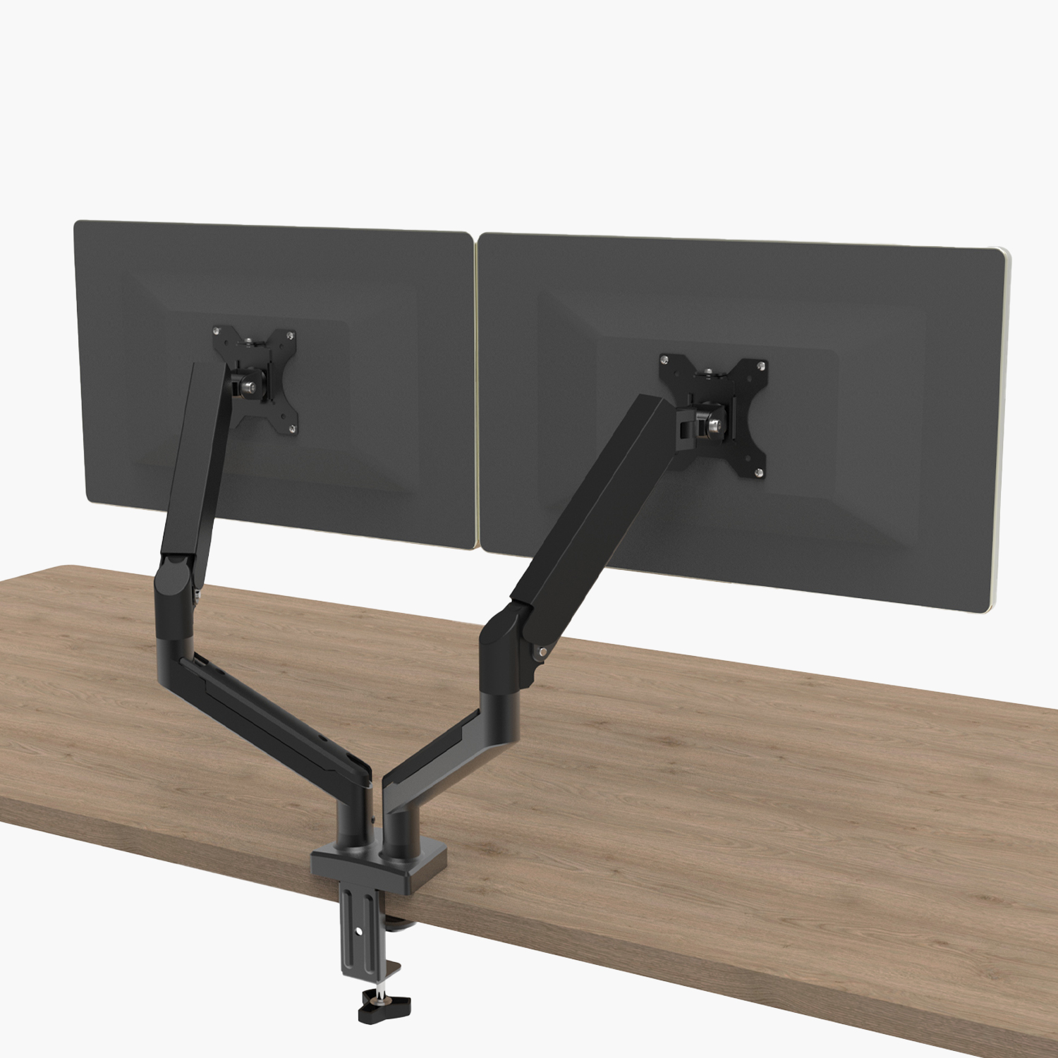 SOPORTE MONITOR ESCRITORIO DOBLE NEGRO FORM - 5