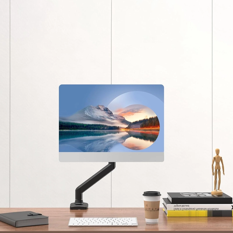 SOPORTE MONITOR ESCRITORIO SIMPLE NEGRO FORM - 4