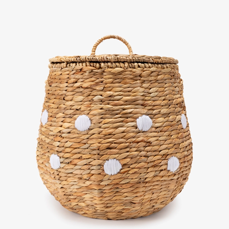 CANASTO DOTS NATURAL FORM - 3