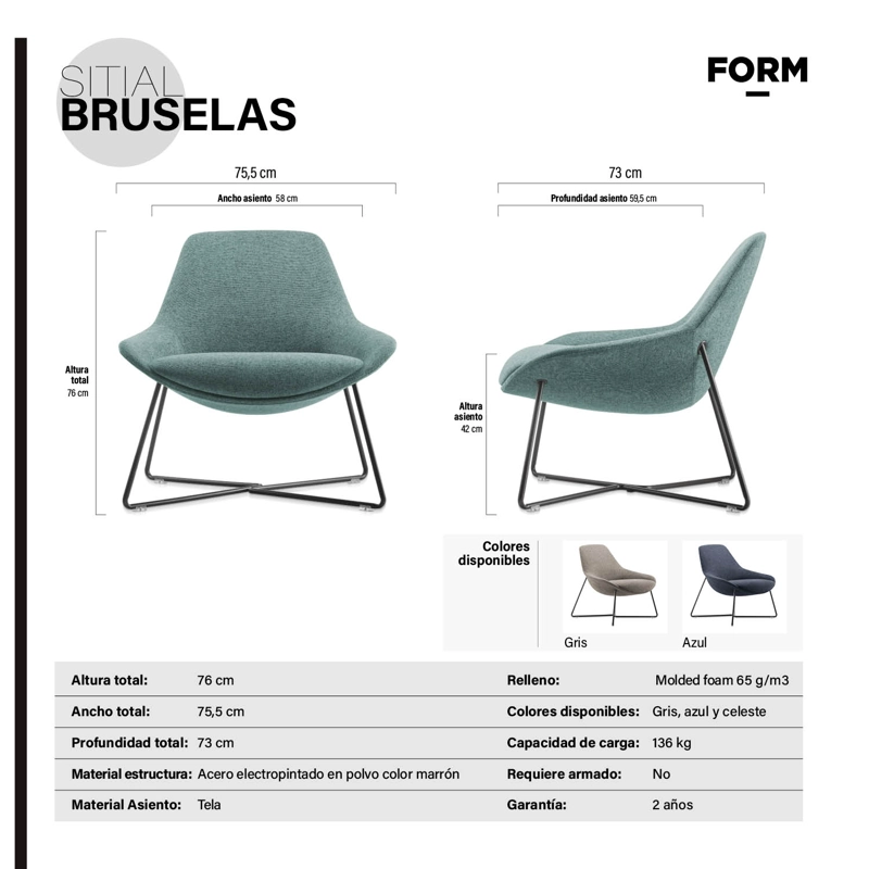 SITIAL BRUSELAS CELESTE FORM - 7