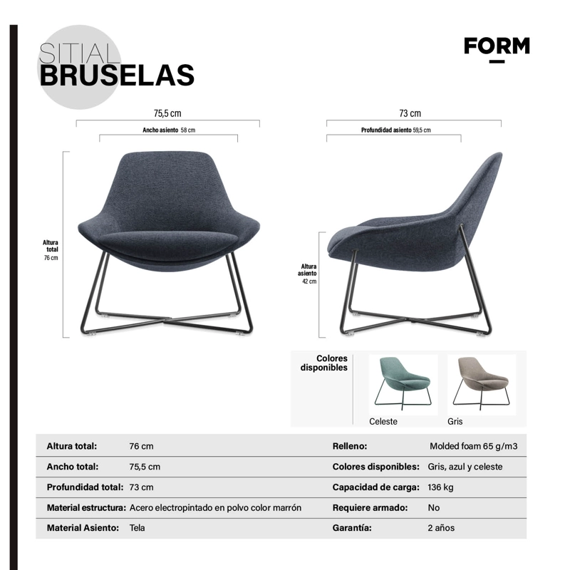 SITIAL BRUSELAS AZUL FORM - 7