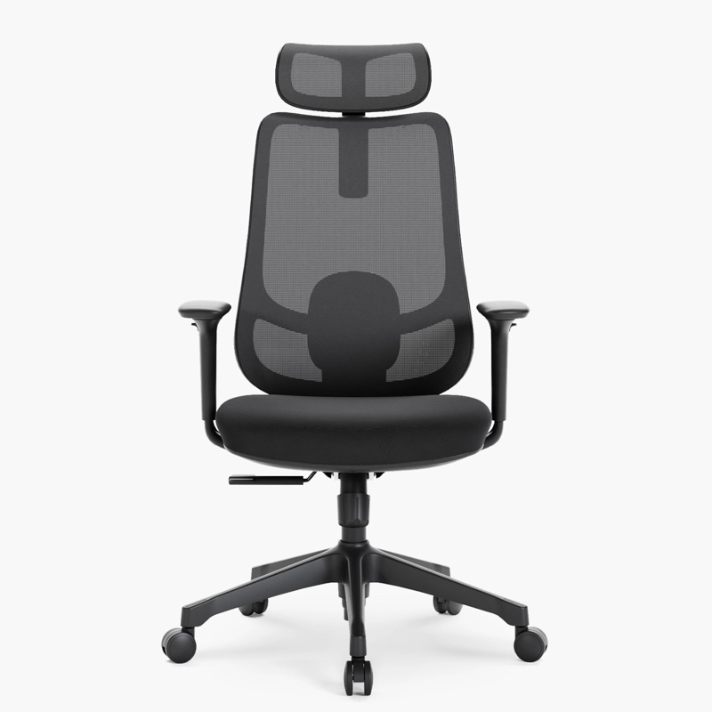 SILLA OFICINA BOLT NEGRO CON CABECERO FORM - 1