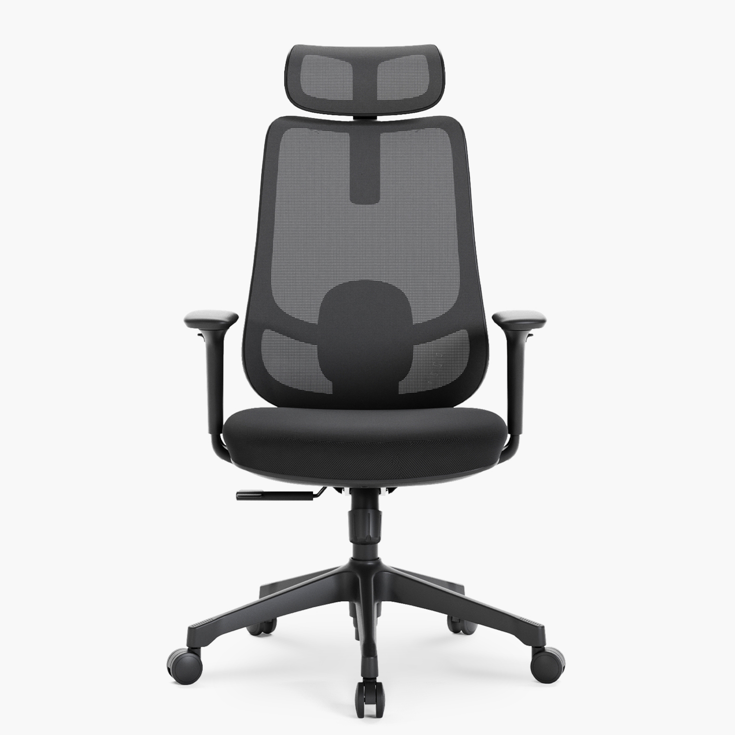 SILLA OFICINA BOLT NEGRO CON CABECERO FORM - 1