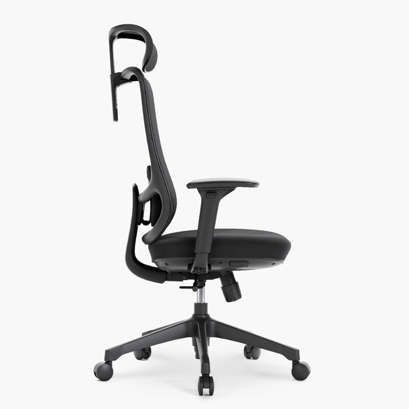 SILLA OFICINA BOLT NEGRO CON CABECERO FORM - 2