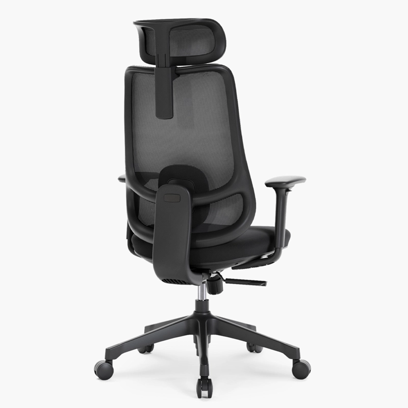 SILLA OFICINA BOLT NEGRO CON CABECERO FORM - 3
