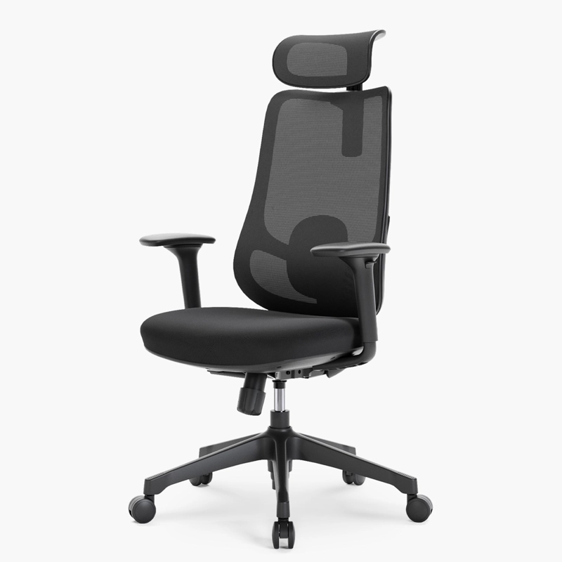 SILLA OFICINA BOLT NEGRO CON CABECERO FORM - 5