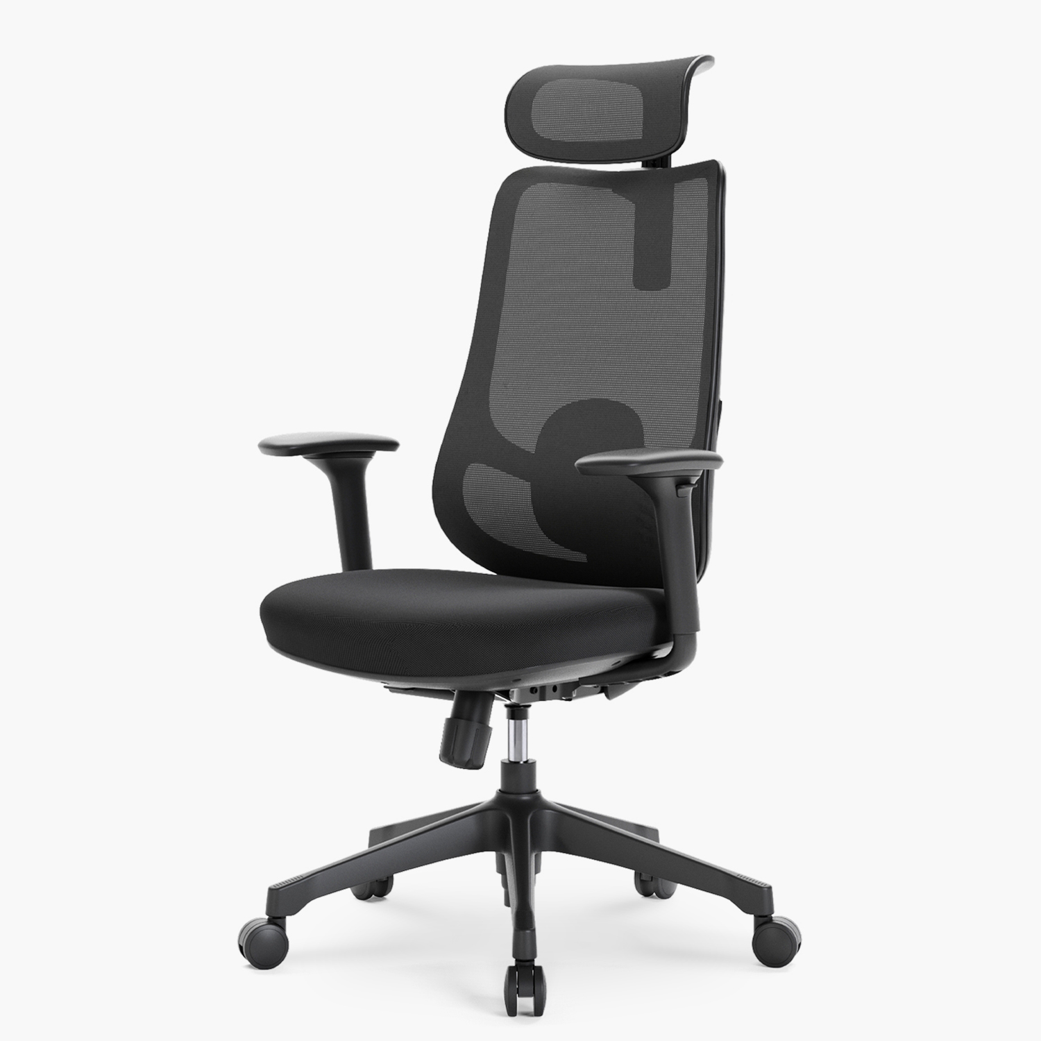 SILLA OFICINA BOLT NEGRO CON CABECERO FORM - 5