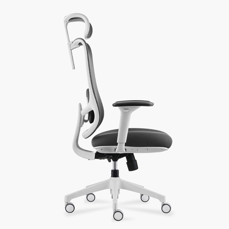 SILLA OFICINA BOLT GRIS CLARO CON CABECERO FORM - 3