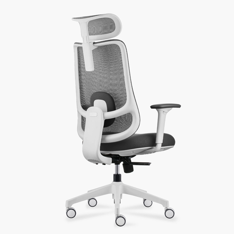 SILLA OFICINA BOLT GRIS CLARO CON CABECERO FORM - 4