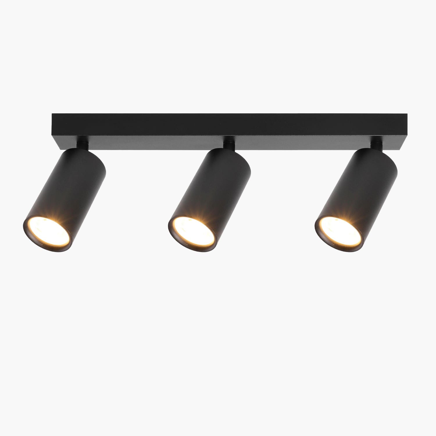 LAMPARA DE TECHO HARPER X3 NEGRO FORM - 1