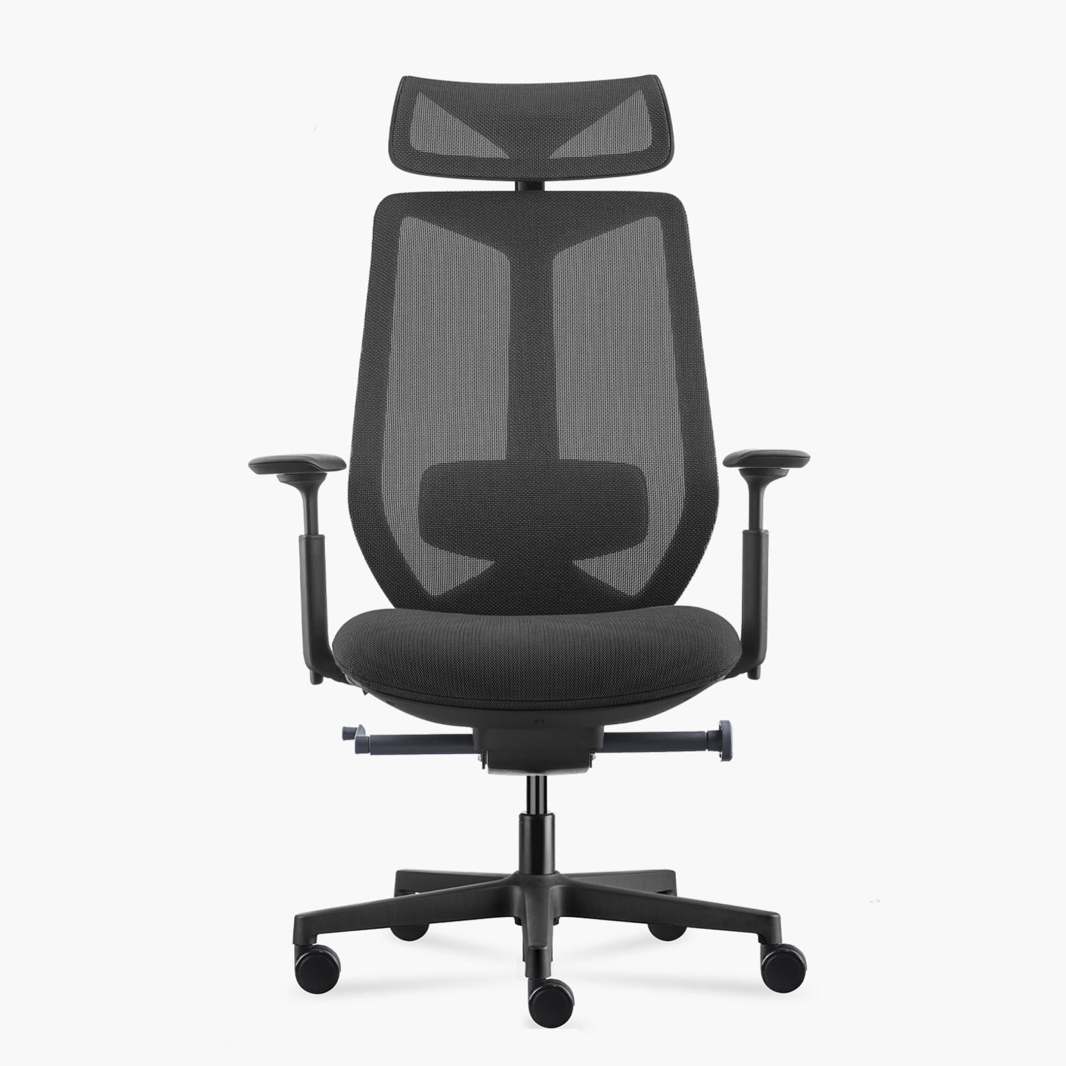 SILLA OFICINA EVE CON CABECERO NEGRO FORM - 1