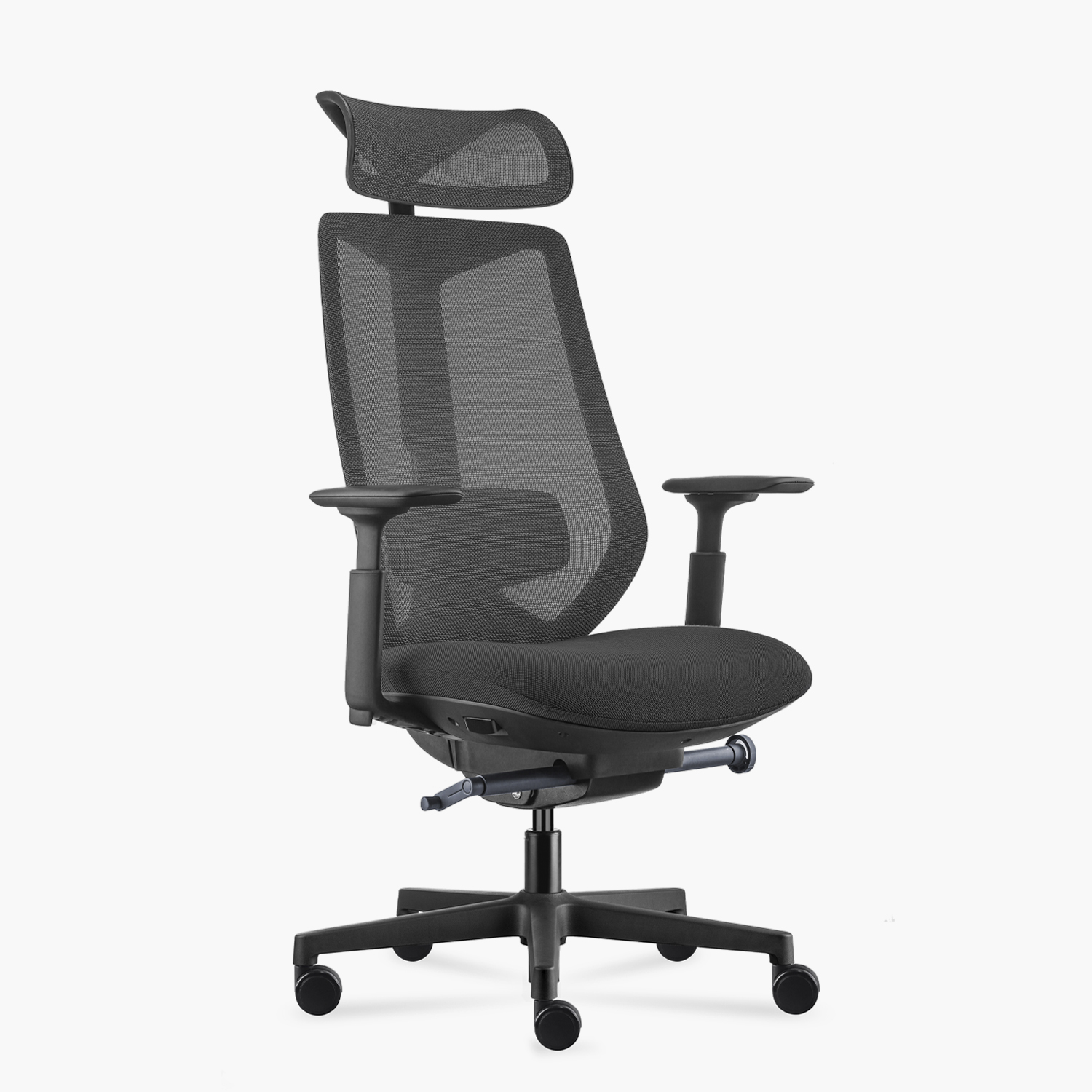 SILLA OFICINA EVE CON CABECERO NEGRO FORM - 3