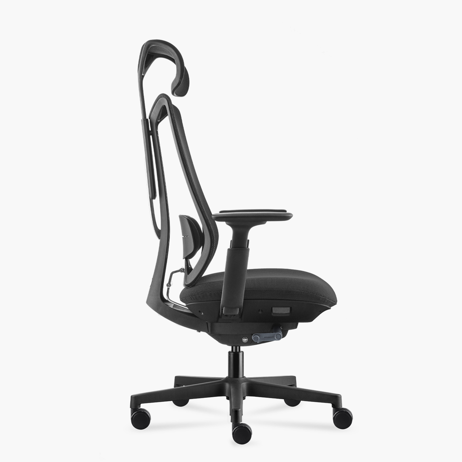 SILLA OFICINA EVE CON CABECERO NEGRO FORM - 4