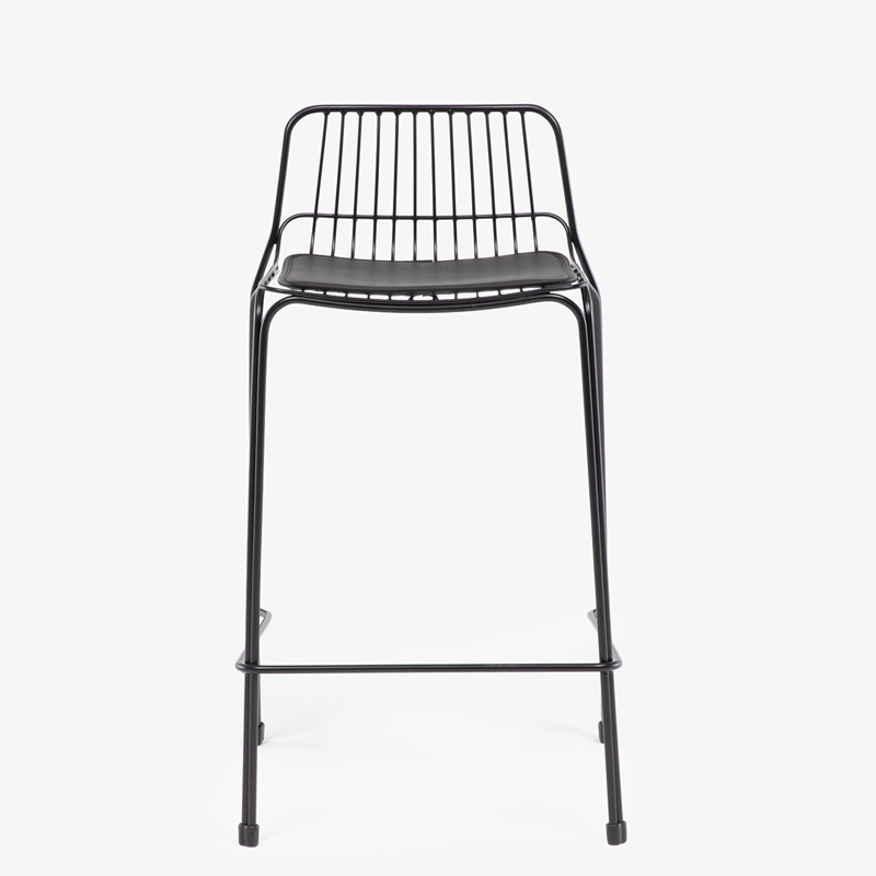 TABURETE ALTO METAL ISABELLA NEGRO FORM - 1